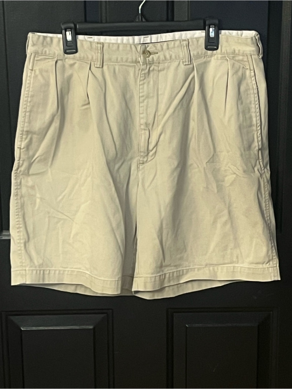 Polo by Ralph Lauren Beige Flat-Front Men's Shorts